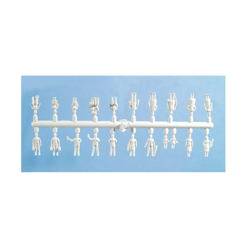 Peco Unpainted Passengers, Standing/Seated, & Station Staff oo Gauge peco5200