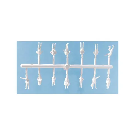 Peco Unpainted Hikers, Public Service Personnel, Scouts & Cart oo Gauge peco5202