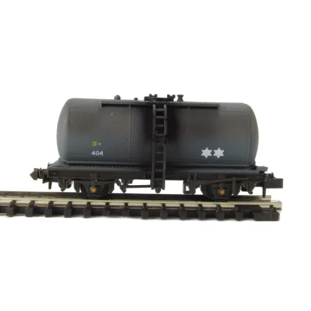 Peco Tank Wagon (type C), Regent Oil, black,Weathered N Gauge NR-P77W