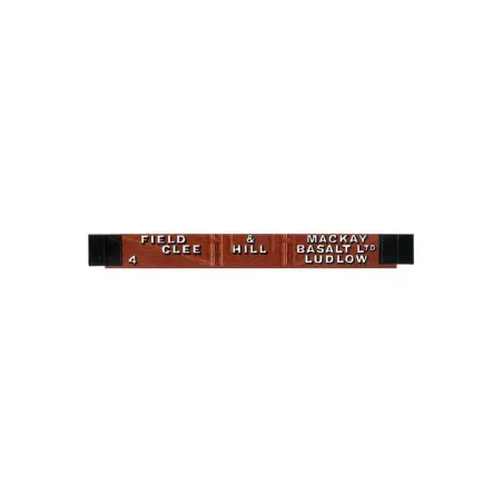 Peco Low sided 3 plank, Field & MacKay, brown OO Gauge R-62FM 