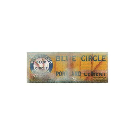 Peco Box Van, Blue Circle, yellow OO Gauge RW-72BC 