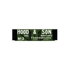 Peco Coal 7 plank, Hood & Son, holly green OO Gauge R-54H 