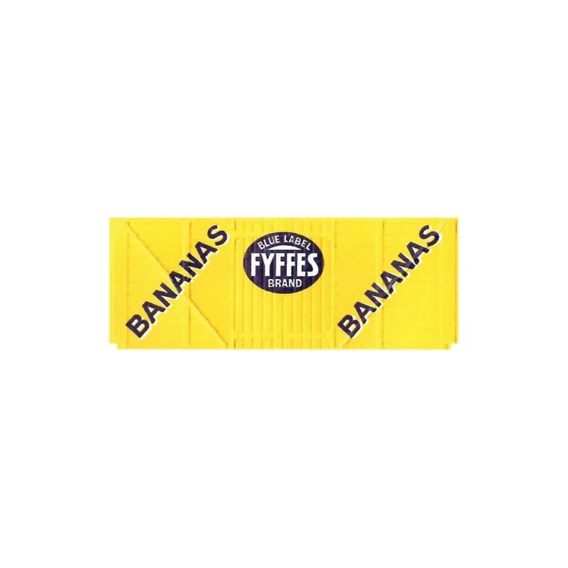 Peco Box Van, Fyffes, yellow OO Gauge R-72F 
