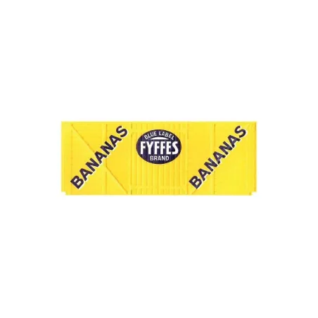 Peco Box Van, Fyffes, yellow OO Gauge R-72F 