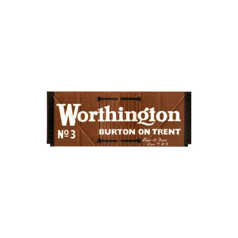Peco Box Van, Worthington, brown OO Gauge R-72W 