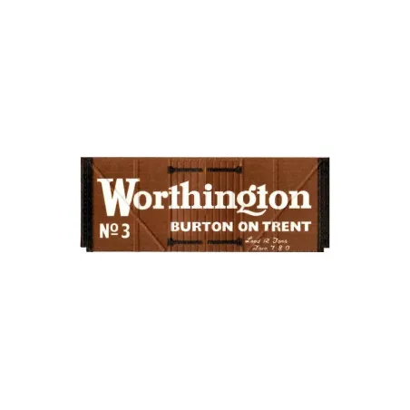 Peco Box Van, Worthington, brown OO Gauge R-72W 