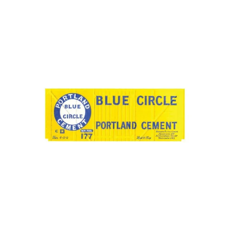 Peco Box Van, Blue Circle, yellow OO Gauge R-72BC 