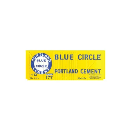 Peco Box Van, Blue Circle, yellow OO Gauge R-72BC 
