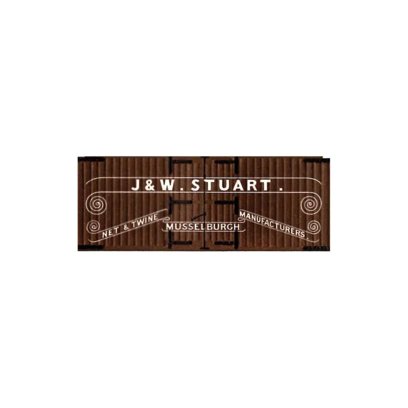 Peco Box Van (new type), J &W Stuart, mahogany OO Gauge R-72S 