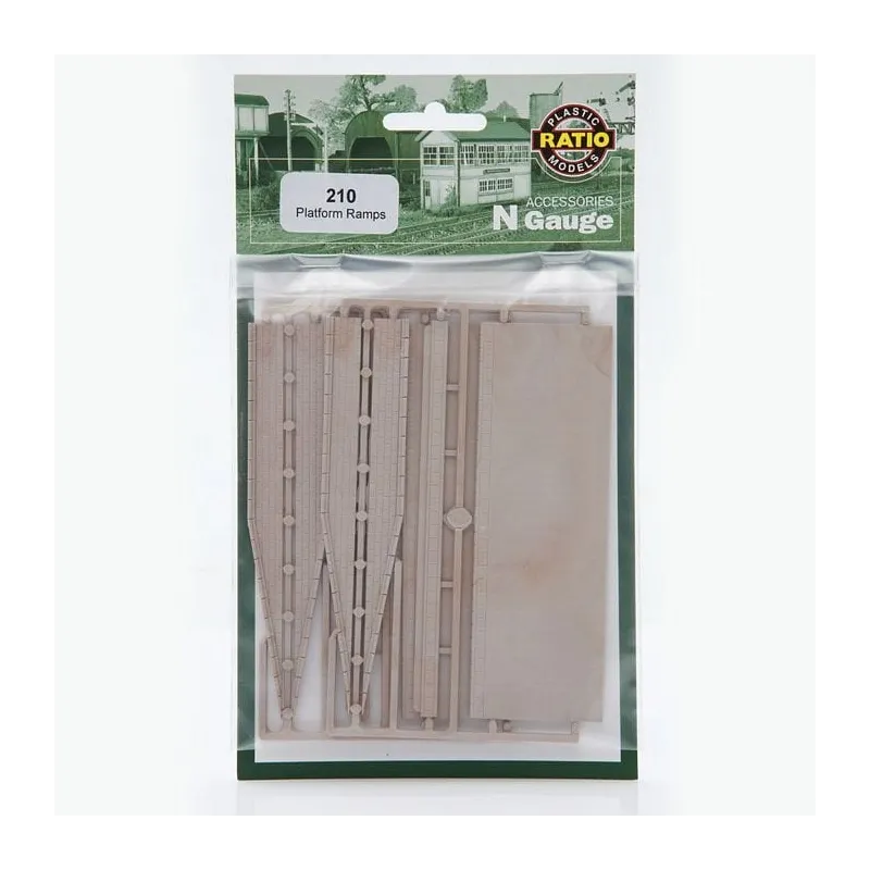 Ratio Platform Ramps ( 2 per pack) N Gauge 210