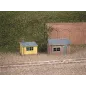 Ratio 2 Lineside Huts (1 brick, 1 wood) N Gauge 237