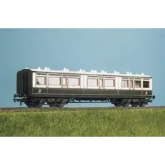 Ratio LMS (Ex LNWR) 50ft Arc Roof Corridor Composite All Gauges 732