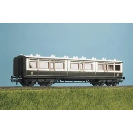 Ratio LMS (Ex LNWR) 50ft Arc Roof Corridor Composite All Gauges 732