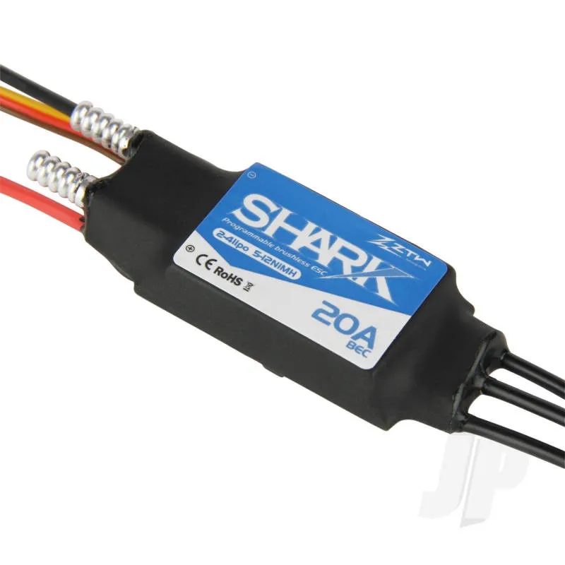 ZTW Shark Marine 20A BEC ESC (2-4 LiPo) (Water-cooled)