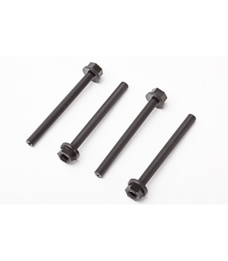 Dubro 1/4-20 x 2" (51mm) Nylon Wing Bolts (4 Pack)