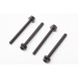 Dubro 1/4-20 x 2" (51mm) Nylon Wing Bolts (4 Pack)