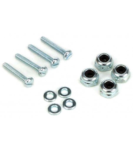 Dubro 2-56 x 1/2" (12.7mm) Bolt Sets With Lock Nuts (4 Pack)