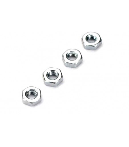 Dubro 2mm Steel Hex Nuts (Metric) (4 Pack)