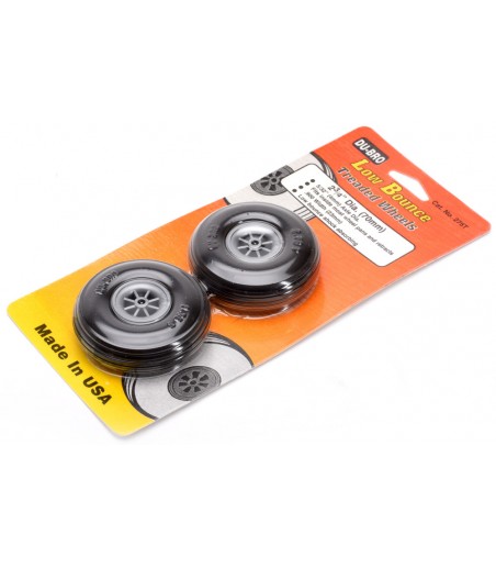 Dubro 2-3/4" (69.85mm) Wheels with Treaded Tyres (Pair)
