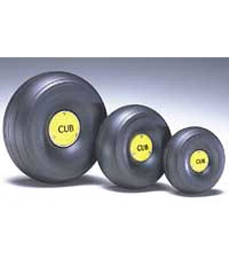 Dubro 1/5 Scale J-3 Cub Wheel Replacement Cub Caps (2 Pack)
