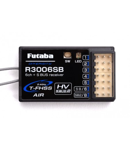 Futaba R3006SB - 6-Channel Rx T-FHSS (S-Bus) (HV) 2.4GHz