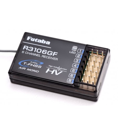 Futaba R3106GF 6-Channel Receiver - T-FHSS Mono HV