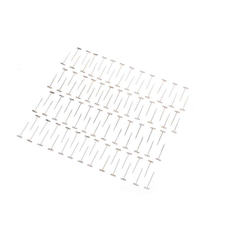 Dubro 1.25" (31.7mm) Nickel Plated T-Pins (100 Pack)