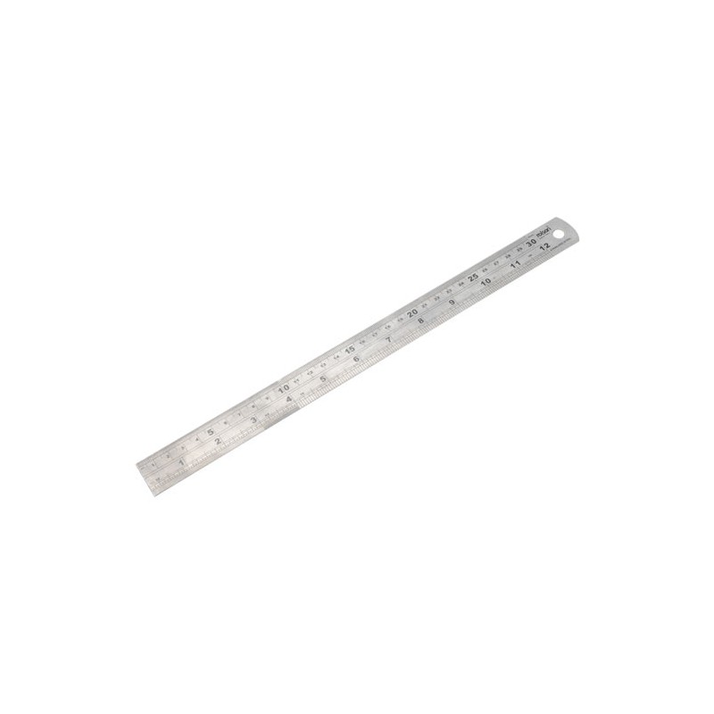 Rolson Stainless Steel Ruler - 300mm