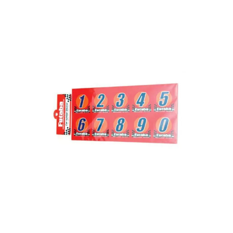 Futaba Racing Numbers(3sets Of 0~9) (U-FDEC-20)