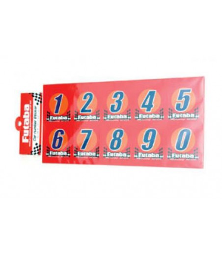 Futaba Racing Numbers(3sets Of 0~9) (U-FDEC-20)