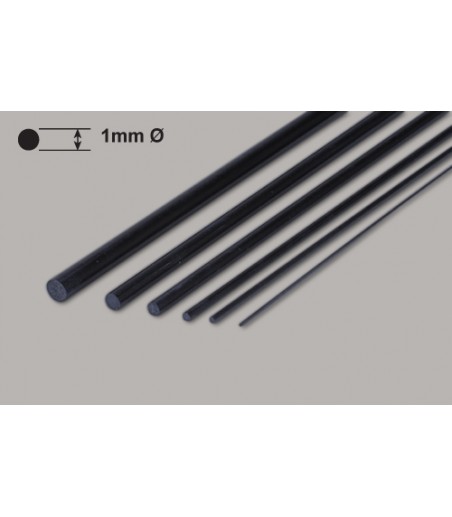Ripmax Carbon Fibre Rod - 1x1000mm